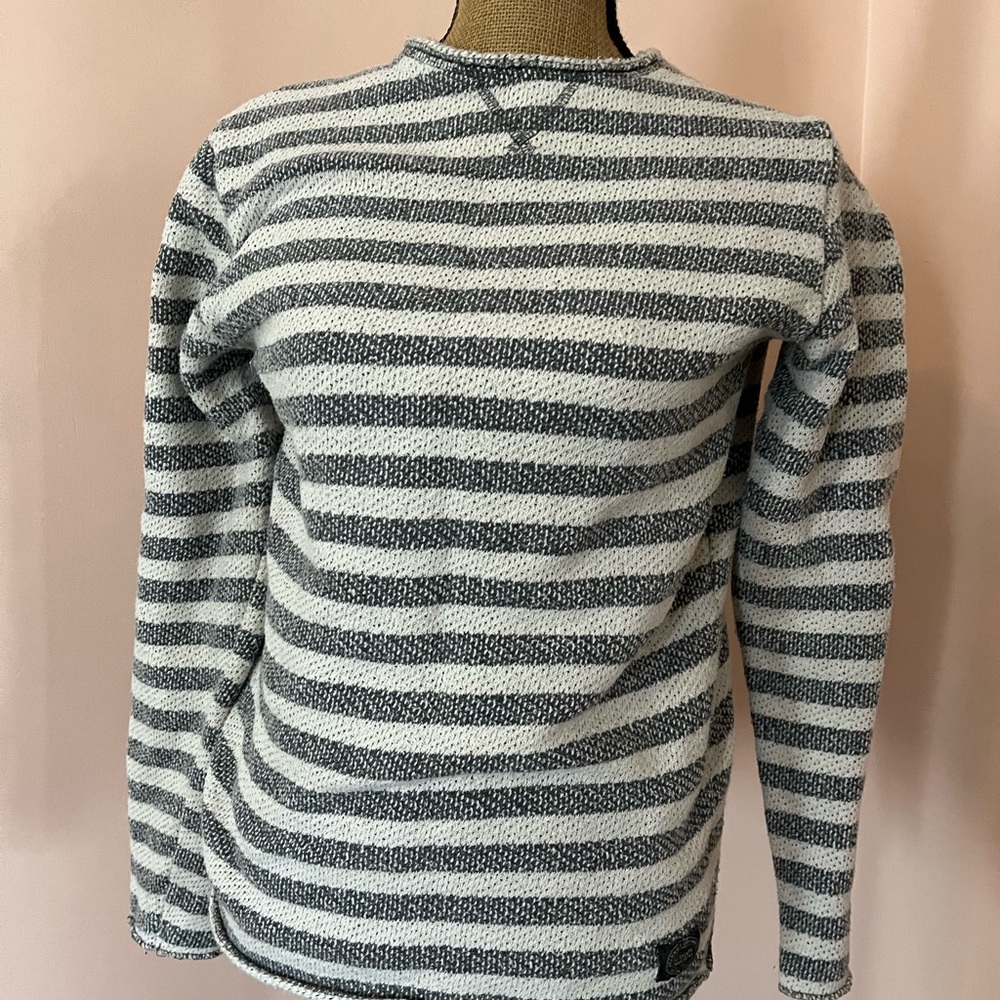 Jack & Jones Gray and White Crewneck Sweater